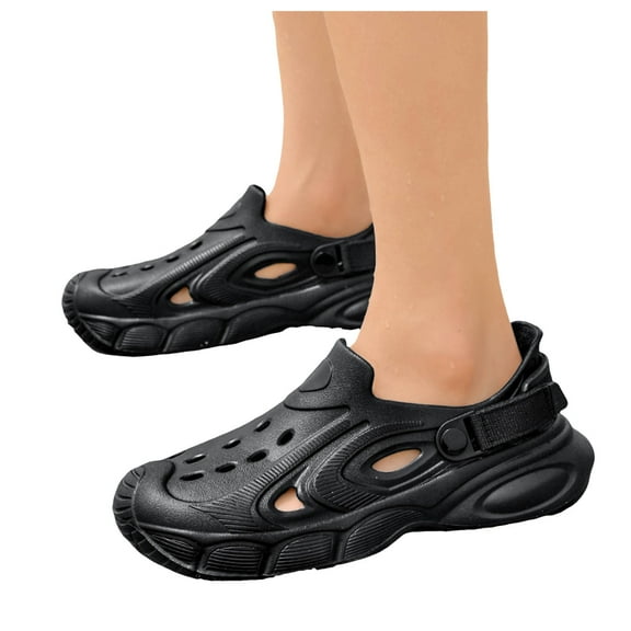 Clogs for Men Athletic Sports Sandals Water Shoes Slip on with Adjustable Back Strap Beach Garden Sneakers