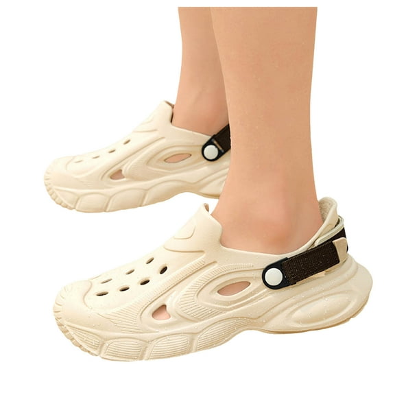 Clogs for Men Athletic Sports Sandals Water Shoes Slip on with Adjustable Back Strap Beach Garden Sneakers