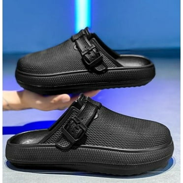 Clogs for Men Wide Round Toe Flat Mules Beach Sandals Quick Drying Water Shoes Work Casual Garden Lightweight Slippers