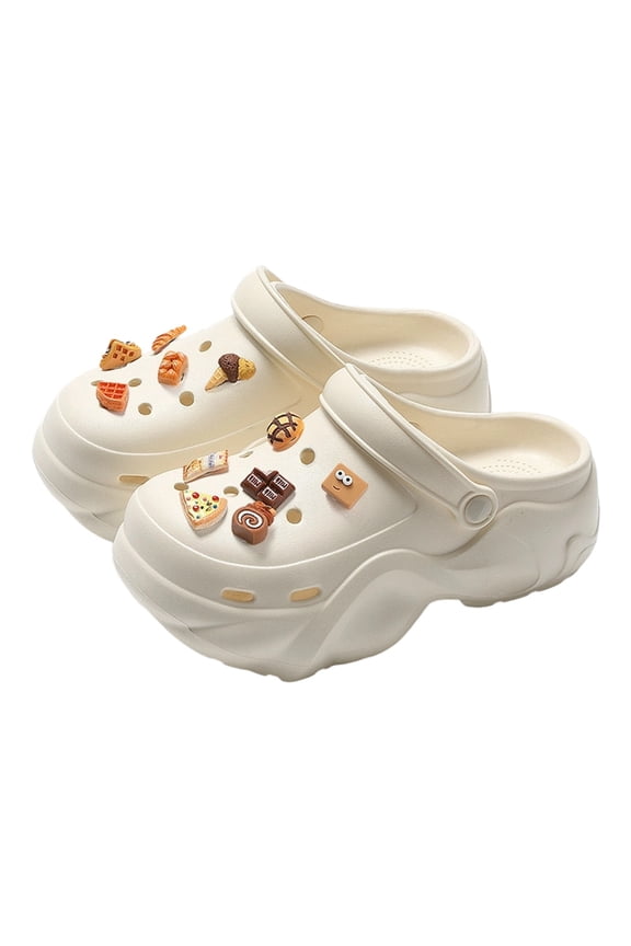 Clogs for Women Elevated Unisex Platform Clogs With Detachable Charms For All Day Comfort And Versatile Daily Wear