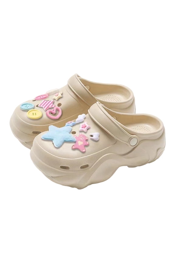 Clogs for Women Sandals Comfortable Unisex With Thick Sole And Breathable Design For Daily Casual Wear Including Charm Accessories