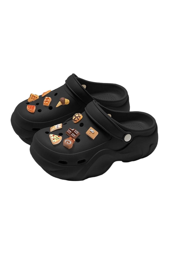 Clogs for Women Sandals Elevated Unisex Platform Clogs With Detachable Charms For All Day Comfort And Versatile Daily Wear