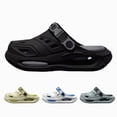 thumbnail image 1 of Clogs for Women and Men Garden Shoes with Arch Support Unisex Comfortable Slip on Sandals with Removable Cushion Footbed Gray Size 9, 1 of 5