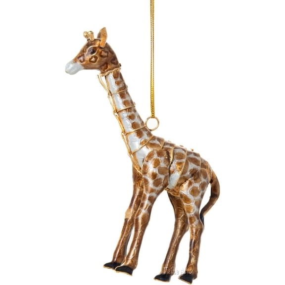 Cloisonne Articulated Giraffe Hanging Ornament 5.5 Inches