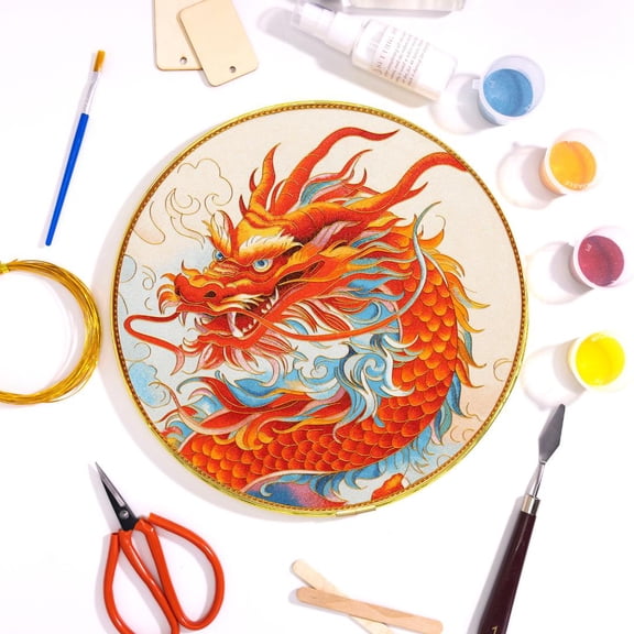 Cloisonne Filigree Enamel Paint by Numbers Kit - All in One Kit with Tools - DIY Craft Supplies-Starter Set for Adults and Beginners - Easy Instructions and Essential Tools - Perfect Hobby for Adults