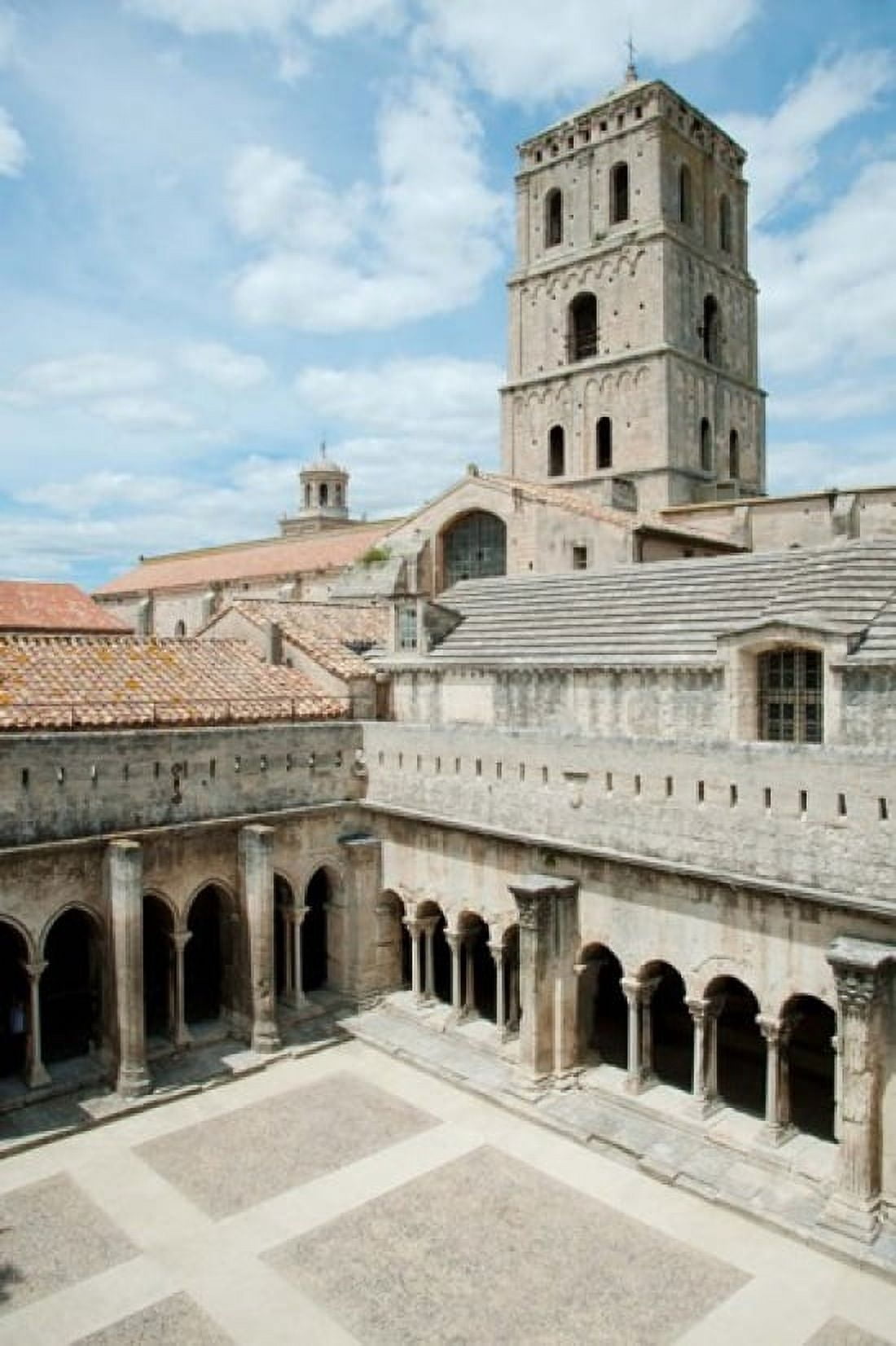 Cloister of St Trophime Church Of St Trophime Arles Bouches-Du-Rhone Provence-Alpes-Cote dAzur France Canvas Art - Panoramic Images (24 x 36)