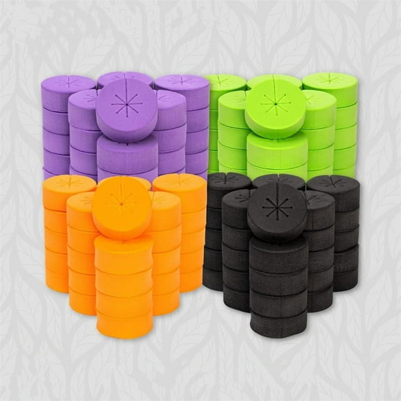 Clone Collars,120 Pcs Planted Cotton for Net Pots and Cloning Machines,2'' Cloning Inserts Collars with 8 Spokes for Hydroponics and Aeroponics,Gardening Planting Tools,Multi-Color
