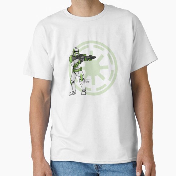 Clone Commander Gray 41st Elite Corps Camouflage Phase II Armor T-Shirt