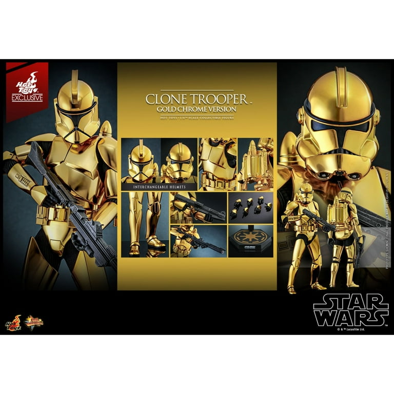 Clone Trooper (Gold Chrome Version) MMP Fully Poseable Exclusive