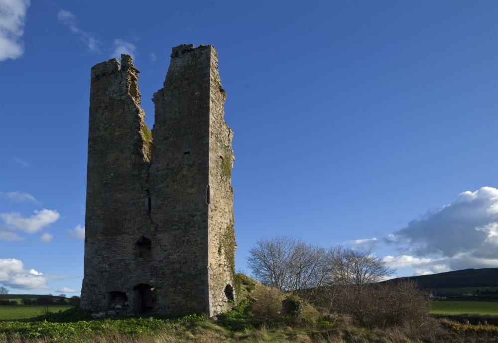 Clonea Castle Near Clonea County Waterford Ireland Canvas Art - Panoramic Images (19 x 27)