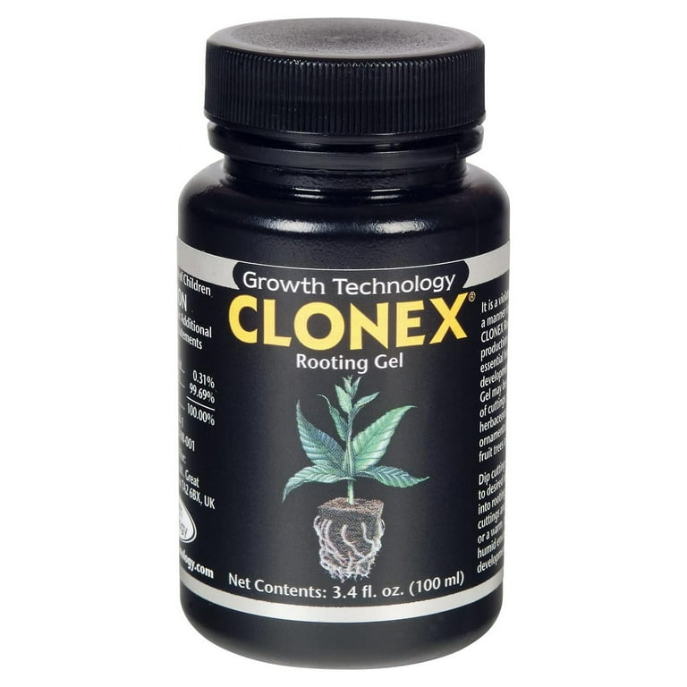 Clonex Rooting Gel Fertilizer, 3.4 fl oz, Water-Based, Promotes