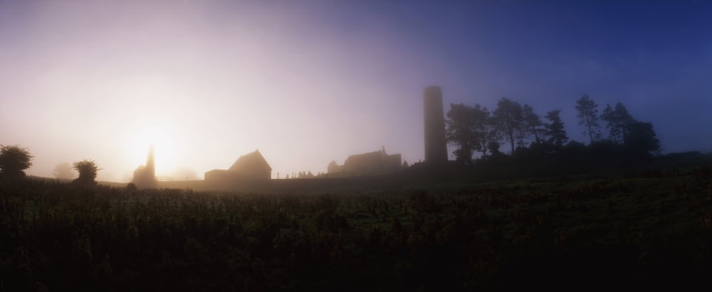 Clonmacnoise Monastery County Offaly Ireland 6Th Century Canvas Art - The Irish Image Collection Design Pics (44 x 18)