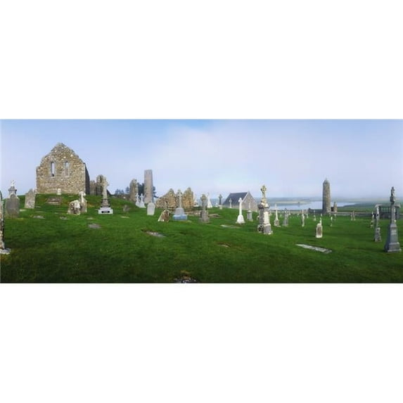 Clonmacnoise Monastery County Offaly Ireland 6th Century Poster Print by The Irish Image Collection, 44 x 18 - Large