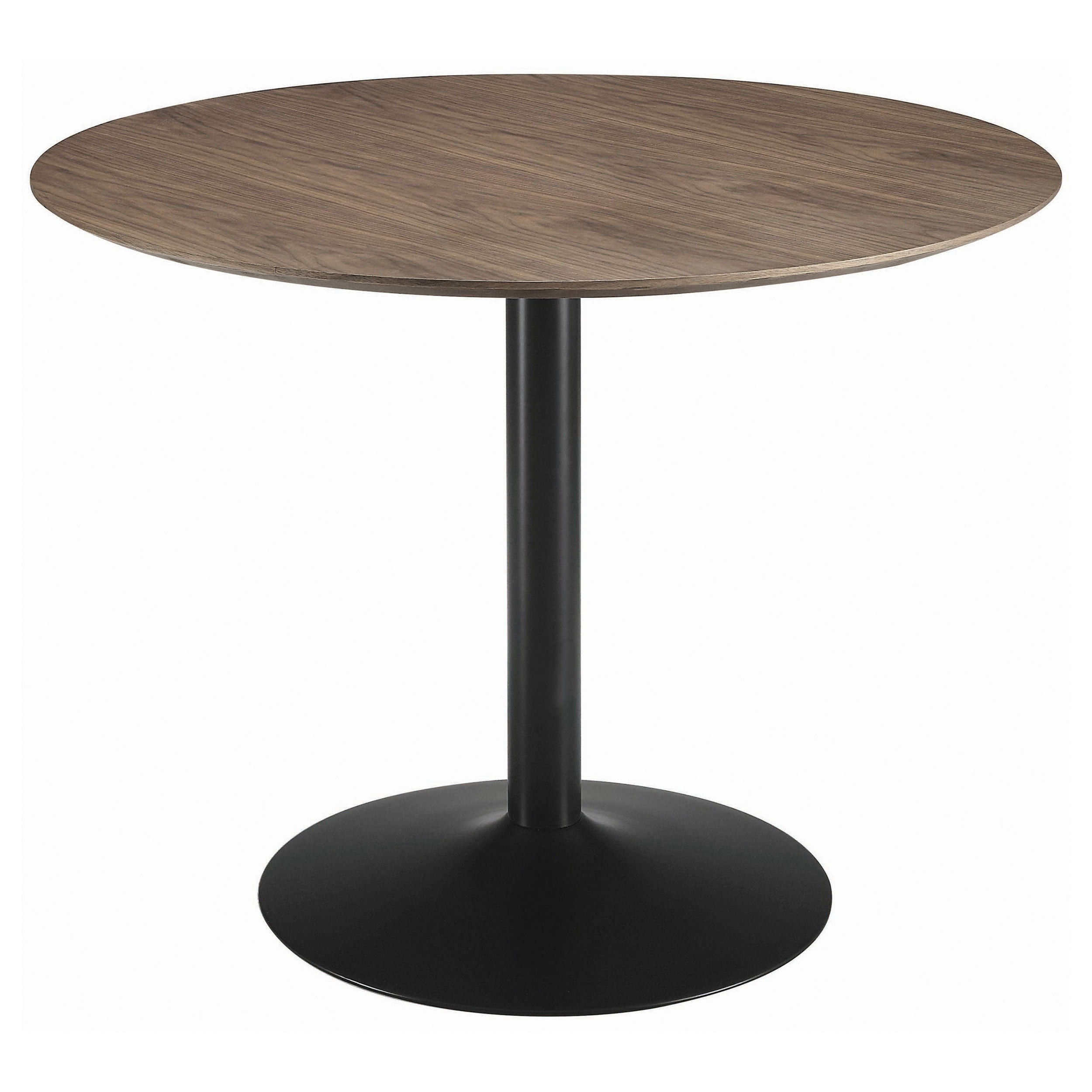 Cora Round 40-inch Wood Top Dining Table Brown Walnut - Walmart.com
