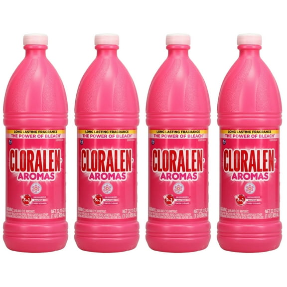 Cloralen Bleach Aromas Floral, 32oz, (Pack of 4)