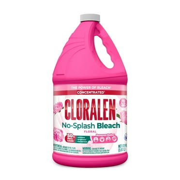 Cloralen No-Splash Liquid Scented Bleach, All Purpose Cleaner - Floral Scent, 121 fl oz