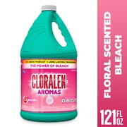 Cloralen No-Splash Liquid Scented Bleach, All Purpose Cleaner - Floral Scent, 121 fl oz