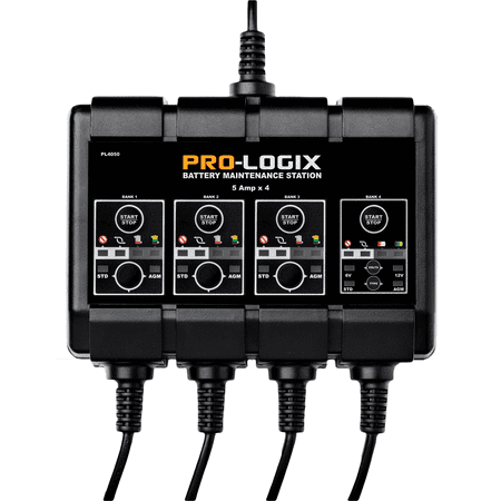 Clore Automotive PL4050 Solar 12V 5A 4-Bank SOLAR PRO-LOGIX Battery Charger