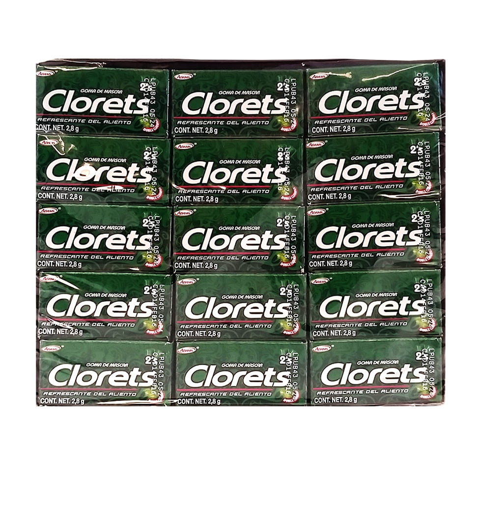 Clorets Gum 60 x 2 units - Chicles (Pack of 1) - Walmart.com