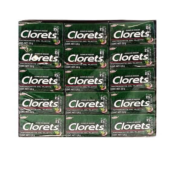 Clorets Gum 60 x 2 units - Chicles (Pack of 1)