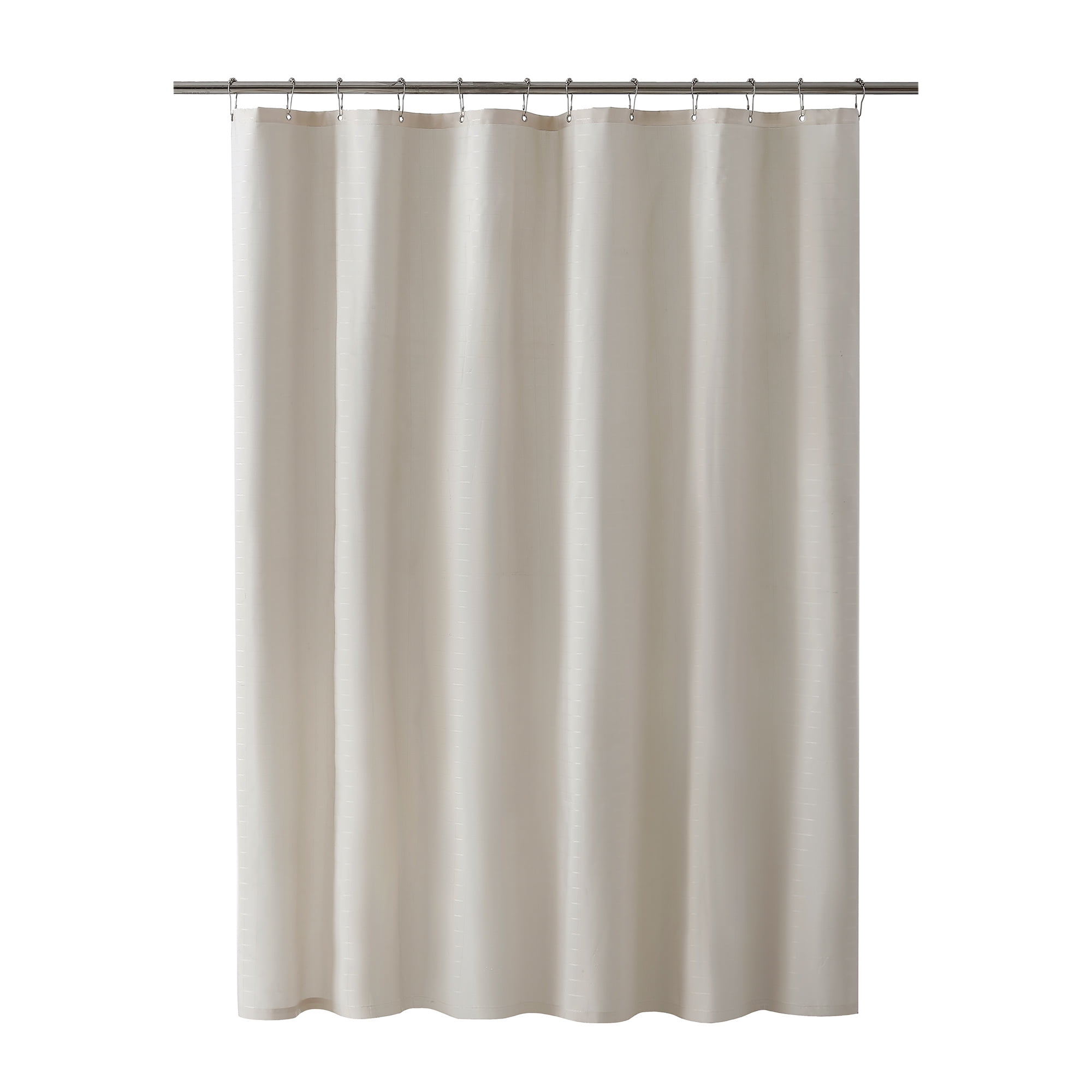 Clorox 100 Polyester Waterproof Fabric Shower Liner, 72” x 72”, Tan