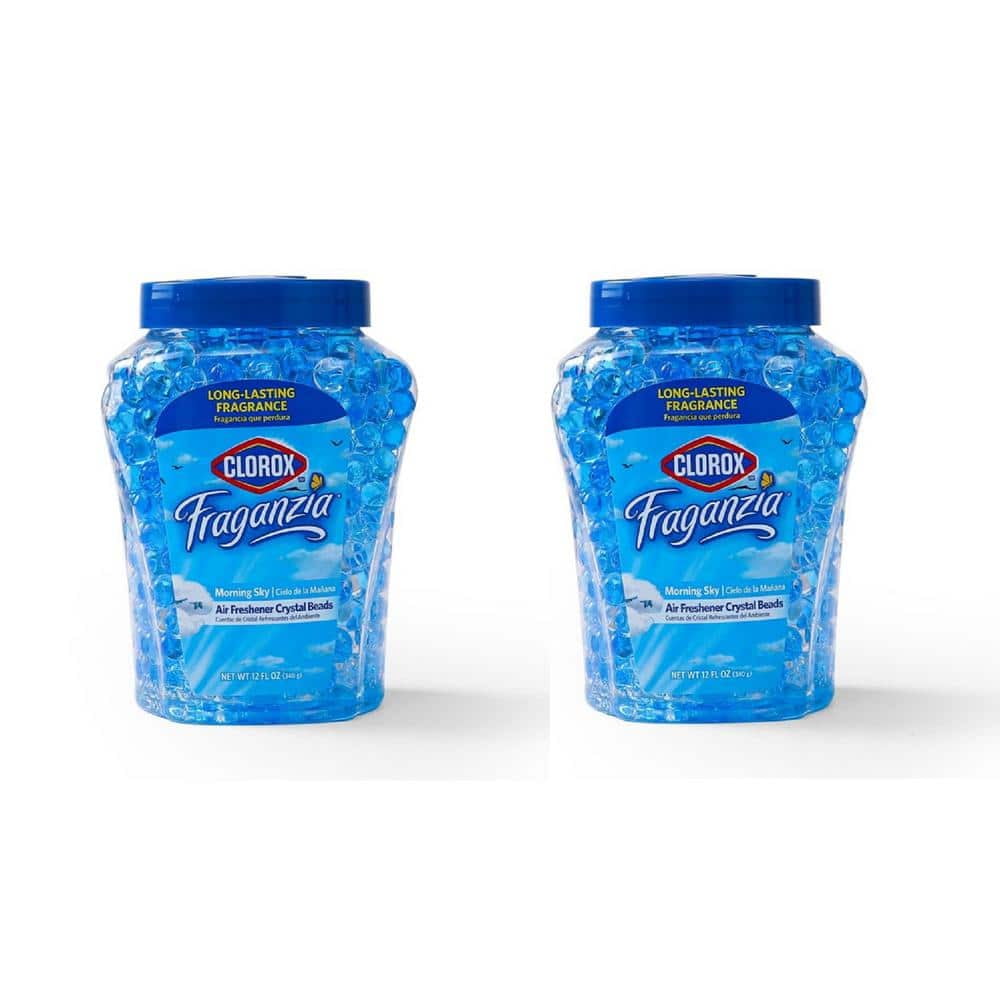 Clorox 12 oz. Jar Fraganzia Air Freshener Crystal Beads Morning Sky (2-pack)
