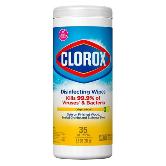 Clorox 1594 Disinfecting and Cleaning Wipes Lemon Scented 35 ct.