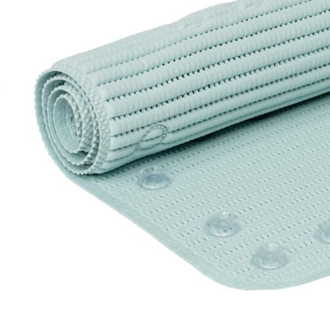 Clorox 17" x 36" Cushioned Foam Bathtub Mat with Suction Cups, Blue