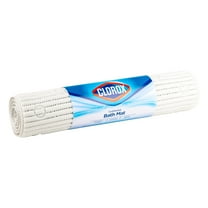 Clorox White Cushioned Bathtub Mat with Suction Cups, 17 in. x 36 in.