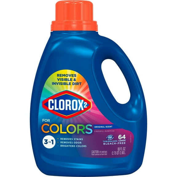 Clorox 2 2 for Colors 3-in-1 HE Laundry Additive, 64 Loads - Original 88 oz