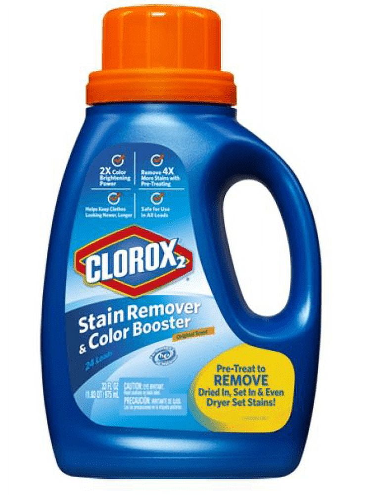 Clorox 2 Laundry Stain Remover and Color Booster, Original, 33 oz. (Pack of 8)