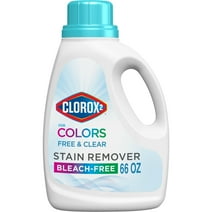 Clorox 2 for Colors Stain Remover and Laundry Additive, Free and Clear, Bleach Free, 66 Fl Oz