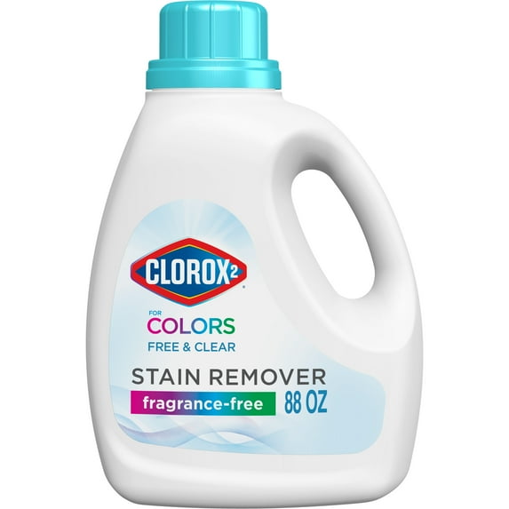 Clorox 2 for Colors Stain Remover and Laundry Additive, Free and Clear, Bleach Free, 88 Fl Oz