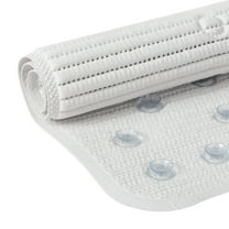 Clorox 21" x 21" Foam Cushioned Shower Mat with Suction Cups, White