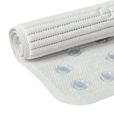 Clorox 21" x 21" Foam Cushioned Shower Mat with Suction Cups, White