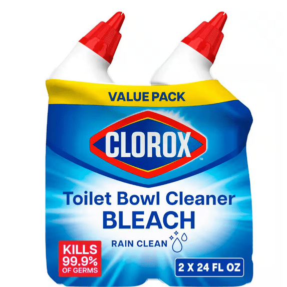 Clorox 24 oz. Rain Clean Toilet Bowl Cleaner with Bleach (2-Pack)