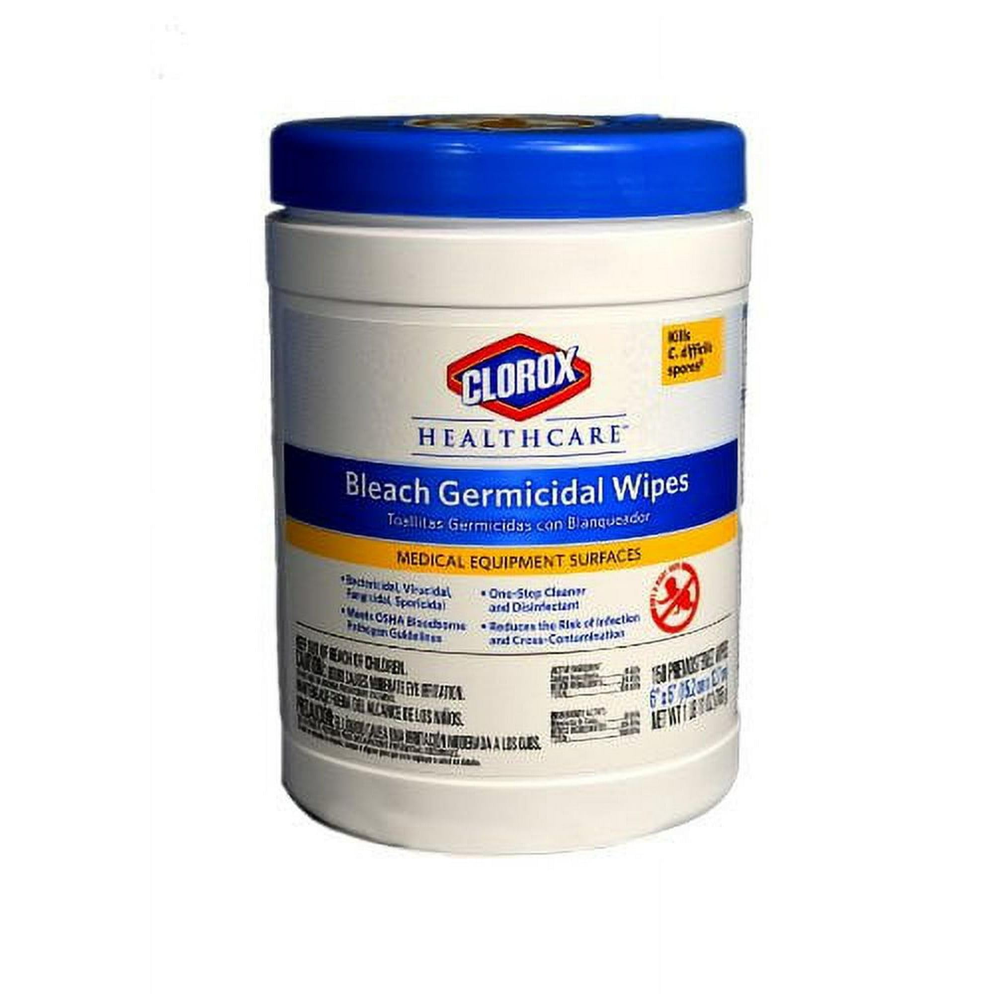 Clorox 30577 Healthcare Bleach Germicidal Wipe (150 Count)