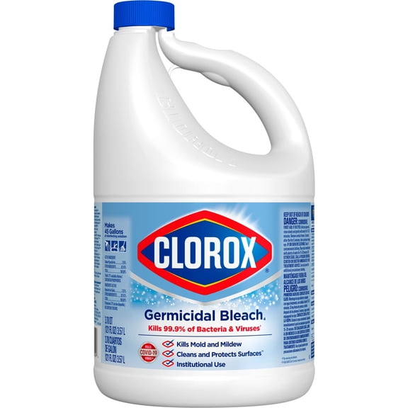 Clorox 30966 Concentrated Regular Bleach, 3 Count 121 Oz. (Renewed)
