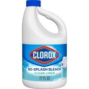 Clorox Splash-Less Liquid Bleach, Clean Linen, 77 fl oz