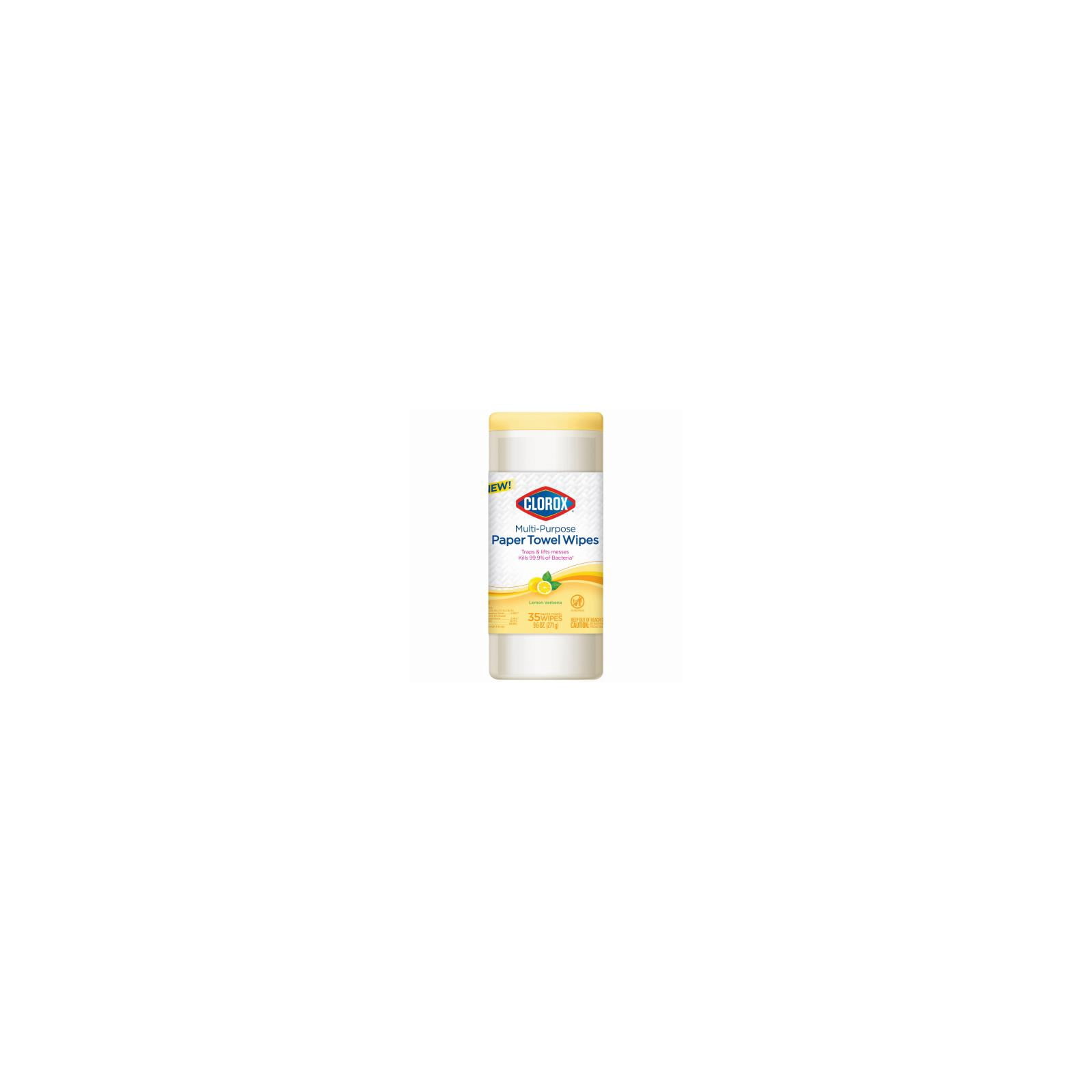 Clorox 32580 Multi-Purpose Paper Towel Wipes, Lemon Verbena Scent, 35-Ct. - Quantity 6