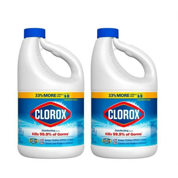 Clorox 81 oz. Regular Concentrated Liquid Disinfecting Bleach Cleaner (2-Pack)
