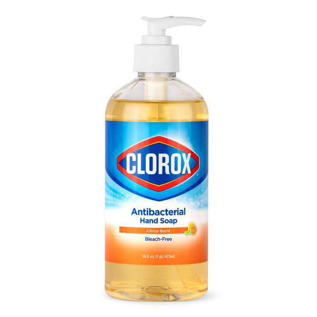 Clorox Antibacterial Liquid Hand Soap Pump 16 Oz Citrus Burst Antibacterial Hand Soap Liquid
