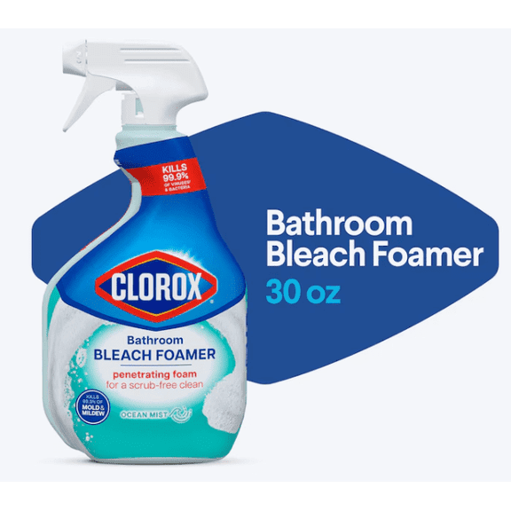 Clorox Bathroom Foamer with Bleach 30.0 Fluid ounce(s) Foam Multipurpose Bathroom Cleaner