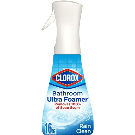 Clorox Bathroom Ultra Foamer Cleaner Spray, Rain Clean, 16 fl oz