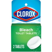 Clorox Bleach Automatic Toilet Bowl Cleaner Tablets, 2 Pack