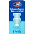 thumbnail image 1 of Clorox Bathroom Foamer Refills Bleach-Free Cleaner, Fresh Scent, 1.13 fl oz, 2 Pack, 1 of 11