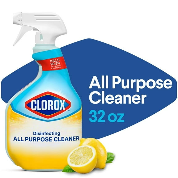 Clorox Bleach Free Disinfecting All Purpose Cleaner Crisp Lemon 32 fl oz - Pack of 3