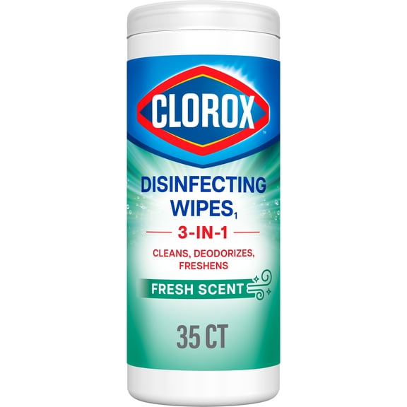 Clorox Disinfecting Cleaning Wipes, Bleach Free, Fresh Scent, 35 Count