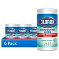 thumbnail image 1 of (6 pack) Clorox Bleach-Free Disinfecting and Cleaning Wipes, Fresh Scent, 75 Count, 1 of 12