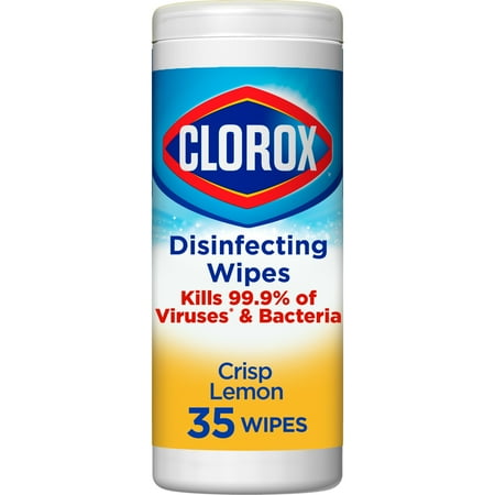 Clorox Bleach-Free Disinfecting and Cleaning Wipes, Crisp Lemon, 35 Count